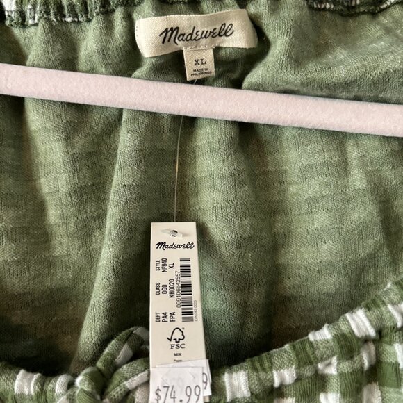 NWT Cutie Madewell Gingham Mini Dress - Picture 3 of 5